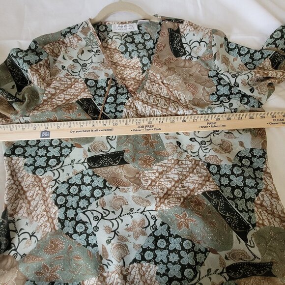 Giorgio Fiorlini Multi Color Blouse XL - Picture 6 of 10